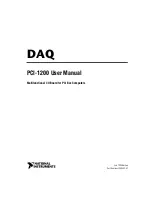 National Instruments DAQ PCI-1200 User Manual preview