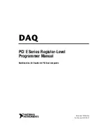 National Instruments DAQ PCI-6023E Programmer'S Manual предпросмотр