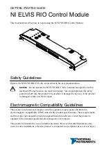 Предварительный просмотр 1 страницы National Instruments ELVIS RIO CM Getting Started Manual