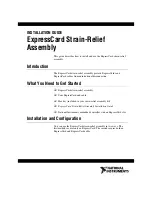 Preview for 1 page of National Instruments ExpressCard Strain-Relief Installation Manual