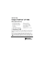 Preview for 2 page of National Instruments FieldPoint cFP-1808 Quick Start Manual