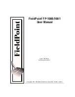 National Instruments FieldPoint FP-1000 User Manual preview