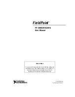 National Instruments FieldPoint FP-2000 User Manual предпросмотр