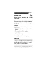 Preview for 1 page of National Instruments FieldPoint FP-DO-410 Operating Instructions Manual