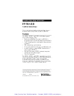 Предварительный просмотр 2 страницы National Instruments FieldPoint FP-TB-1 Operating Instructions Manual