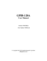 National Instruments GPIB-120A User Manual preview