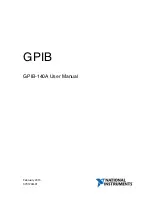 Preview for 1 page of National Instruments GPIB-140A User Manual