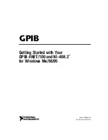 Preview for 1 page of National Instruments GPIB Series Getting Started