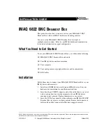 National Instruments IMAQ 6822 BNC Installation Manual preview