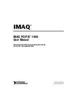 Предварительный просмотр 1 страницы National Instruments IMAQ PCI-1409 User Manual