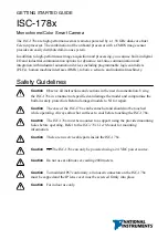 Preview for 1 page of National Instruments ISC-178 Series Getting Started Manual