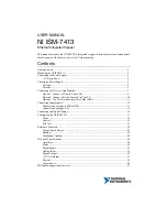 Предварительный просмотр 2 страницы National Instruments ISM-7413 User Manual