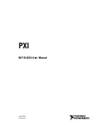 Preview for 1 page of National Instruments Isolated Analog Input Device NI PXI-4224 User Manual