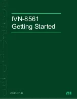 National Instruments IVN-8561 Getting Started предпросмотр