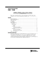 Preview for 1 page of National Instruments Module SCXI-1503 Calibration Procedure