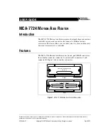Preview for 1 page of National Instruments Motion Axis Router MCA-7724 User Manual
