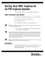 National Instruments MXI Express x4 Instruction Manual preview