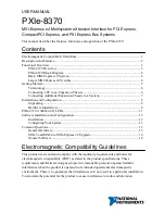 Preview for 1 page of National Instruments MXI  PCIe-8371 User Manual