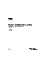 Предварительный просмотр 1 страницы National Instruments MXI PXI Express Series User Manual