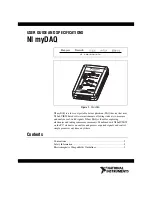 Preview for 1 page of National Instruments myDAQ 195509D-01L User Manual And Specifications