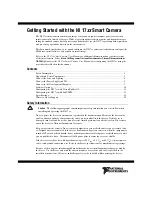 Preview for 1 page of National Instruments NI 17 xx Getting Started