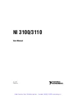 Preview for 2 page of National Instruments NI 3100 User Manual