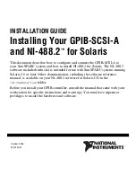 National Instruments NI-488.2 Installation Manual preview