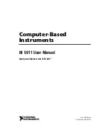 Preview for 1 page of National Instruments NI 5911 User Manual