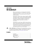 Preview for 1 page of National Instruments NI 6520 User Manual