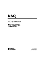 National Instruments NI 653x User Manual preview