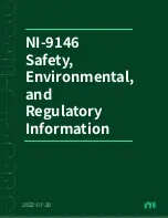 Предварительный просмотр 1 страницы National Instruments NI-9146 Safety, Environmental, And Regulatory Information