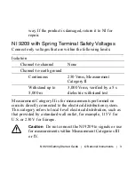 Preview for 3 page of National Instruments NI 9209 Getting Started Manual