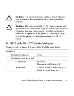 Preview for 3 page of National Instruments NI 9210 Getting Started Manual