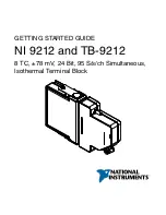 National Instruments NI 9212 Getting Started Manual preview