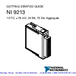 Предварительный просмотр 2 страницы National Instruments NI 9213 Getting Started Manual