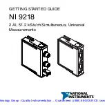 Предварительный просмотр 2 страницы National Instruments NI 9218 Getting Started Manual