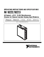 National Instruments NI 9222 Operating Instructions And Specification preview