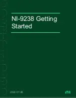 Предварительный просмотр 1 страницы National Instruments NI-9238 Getting Started