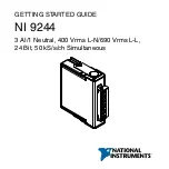 Предварительный просмотр 2 страницы National Instruments NI-9244 Getting Started Manual