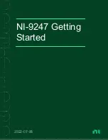 Предварительный просмотр 1 страницы National Instruments NI 9247 Getting Started