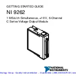 Preview for 2 page of National Instruments NI 9262 Getting Started Manual