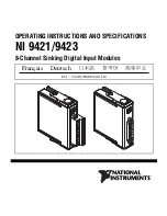 Preview for 1 page of National Instruments NI 9423 Operating Instructions Manual