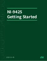 National Instruments NI 9425 Getting Started предпросмотр