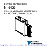 Предварительный просмотр 2 страницы National Instruments NI 9436 Getting Started Manual