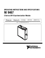 Предварительный просмотр 1 страницы National Instruments NI 9467 Operating Instructions And Specifications