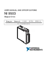 Preview for 1 page of National Instruments NI 9503 User Manual And Specifications