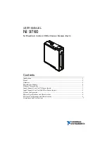 Предварительный просмотр 1 страницы National Instruments NI 9760 User Manual