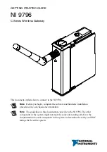 Preview for 1 page of National Instruments NI 9796 Getting Started Manual