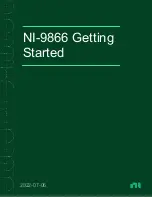 Preview for 1 page of National Instruments NI 9866 Getting Started