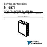 Preview for 2 page of National Instruments NI 9871 Getting Started Manual